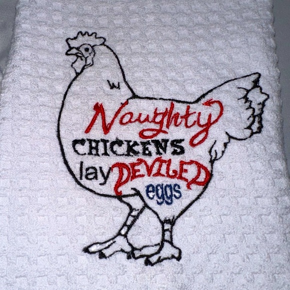 Designer Kitchen Towel Set  - embroidered - Picture 3 of 4